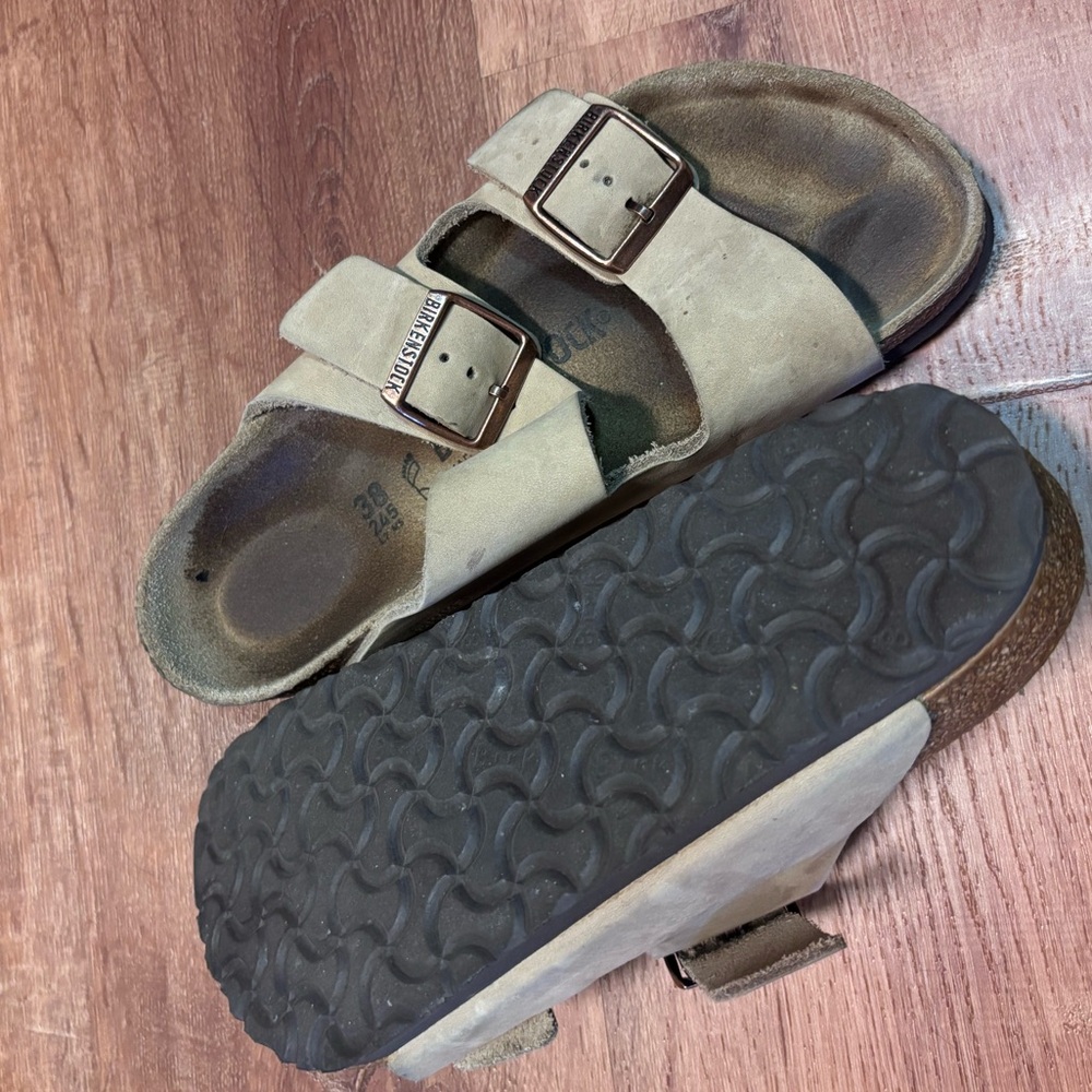 Birkenstock Arizona Sandals - Taupe/Tan - Picture 2 of 4